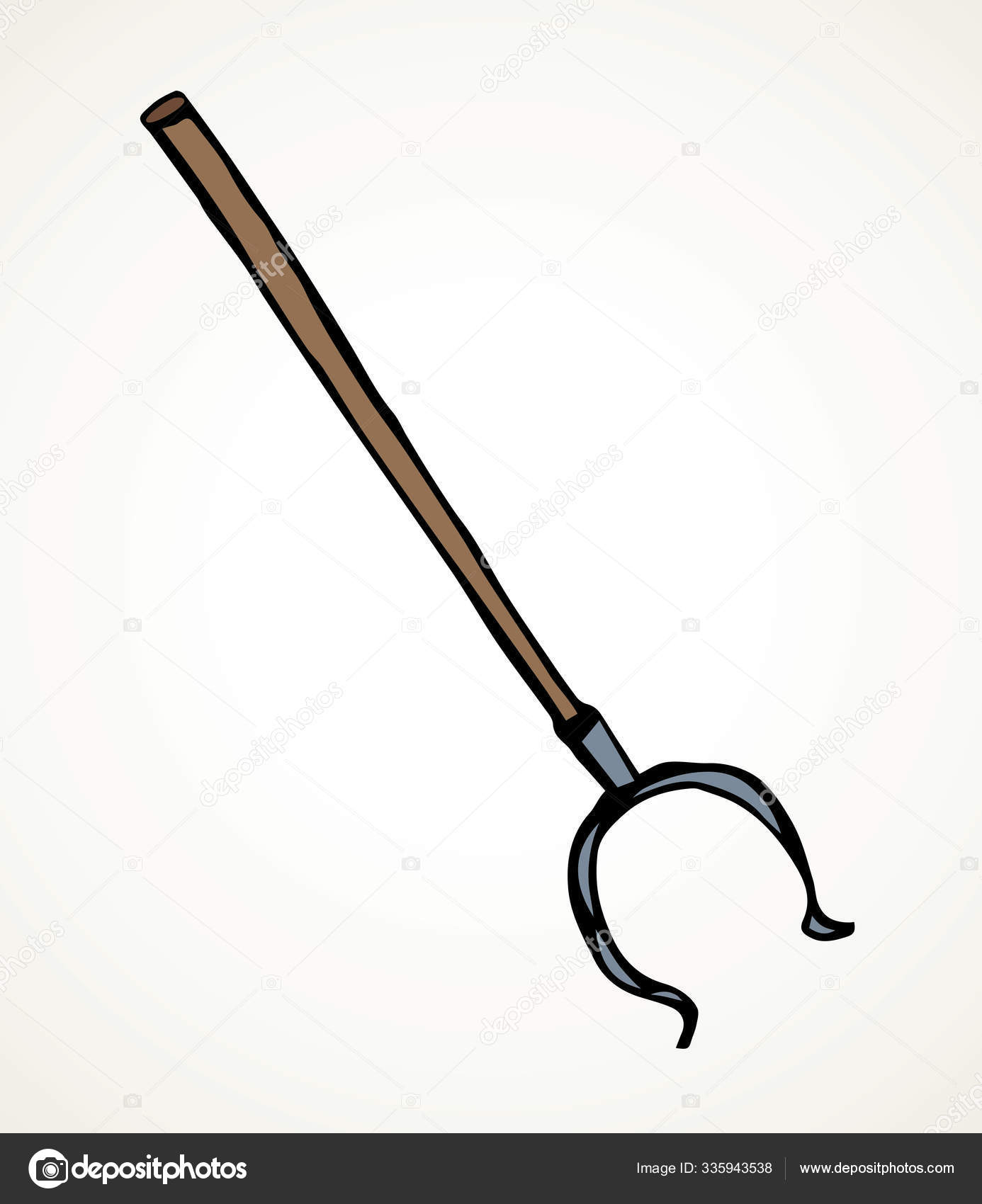 Старая Кочерга. Векторный Рисунок Векторное Изображение ©Marinka.