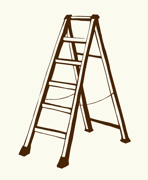 Folding stepladder. Vector drawing icon — Stock Vector