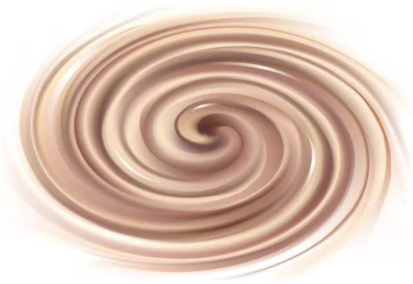 Vector background of swirling chocolate texture — Stock Vector