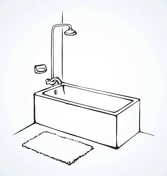 Bagno. Disegno vettoriale — Vettoriale Stock