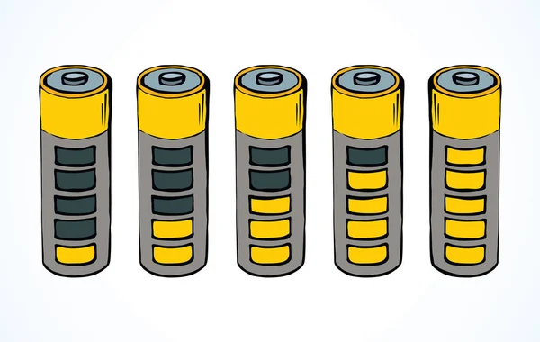 Batterij. Vector tekening — Stockvector