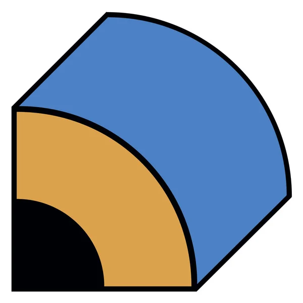 Znak logo ołówkiem. Rysowanie wektorowe — Wektor stockowy
