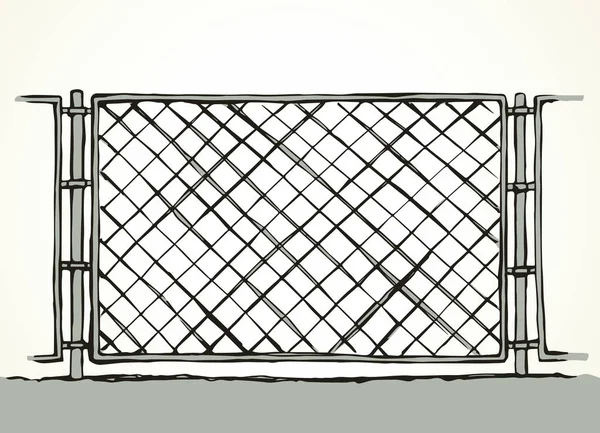 Zaun. Vektorzeichnung — Stockvektor