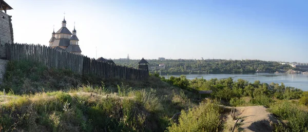 Fortified settlement Ukrainian Cossacks — Stock Photo, Image