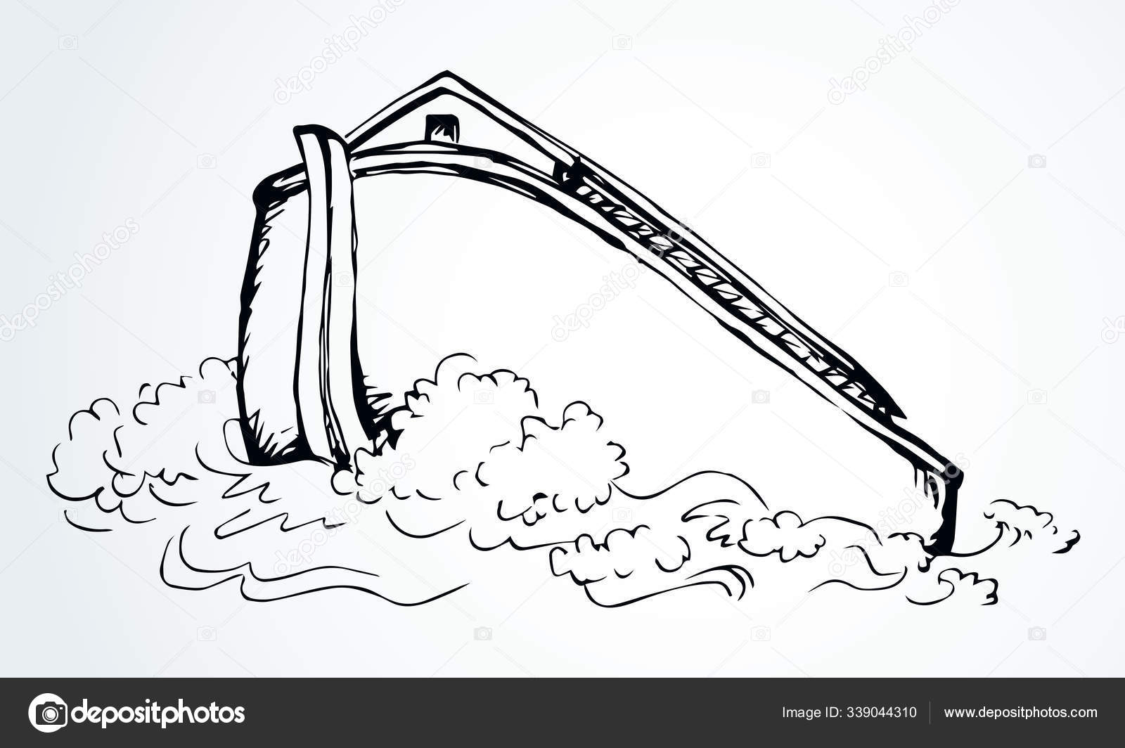 Biblical Noah S Ark Vector Drawing Stock Vector C Marinka Biblical Noah S Ark Vector Drawing Stock Vector C Marinka