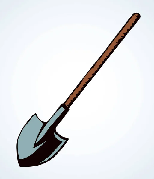Лопата. Знак векторного рисунка — стоковый вектор