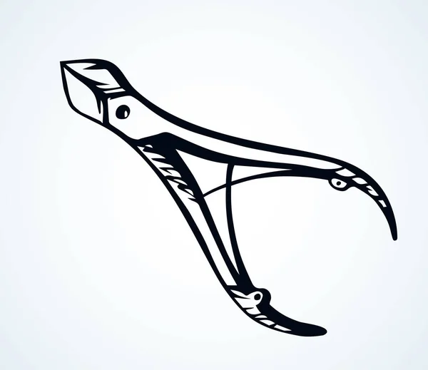 Spijkerschaar. Vector tekening pictogram — Stockvector