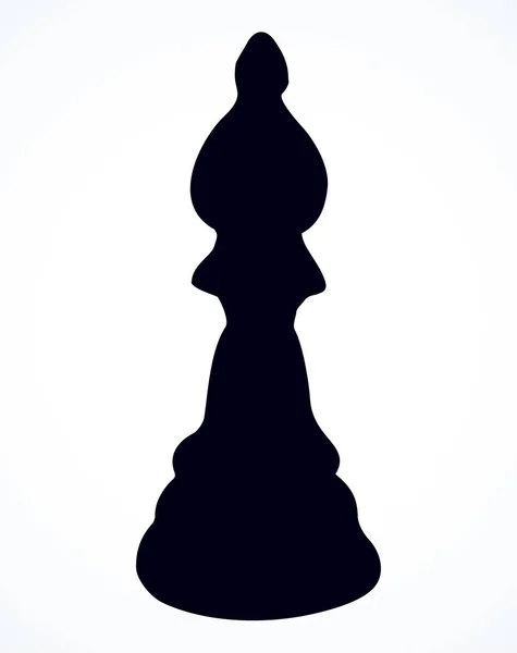 Figura ajedrez. Dibujo vectorial — Vector de stock