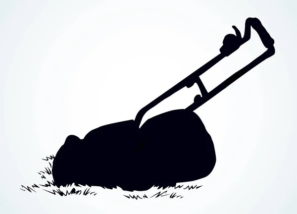 Lawn mower. Vector drawing object — 스톡 벡터