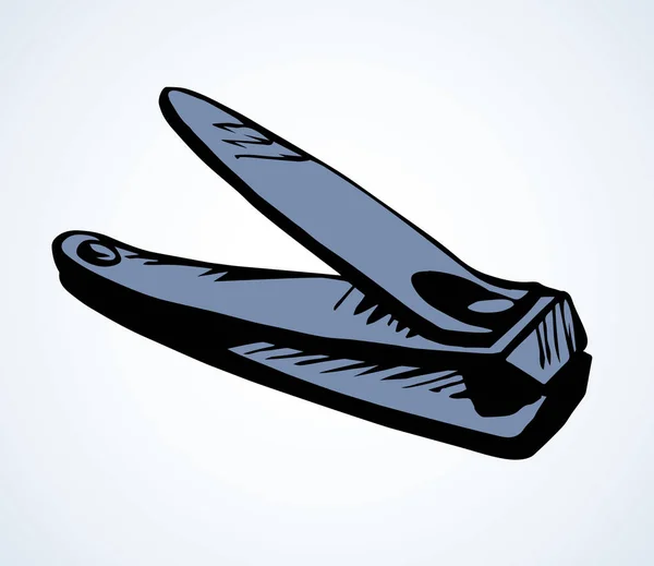 Cortadores de unhas. Ícone de desenho vetorial —  Vetores de Stock