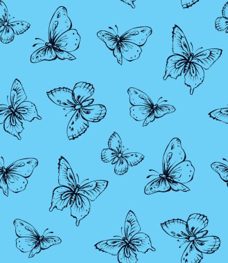 Kelebek. Vektör çizim