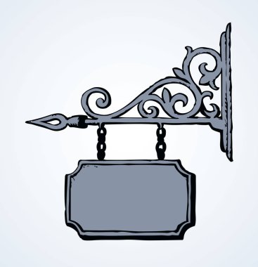 Eski tabela. Vektör çizim