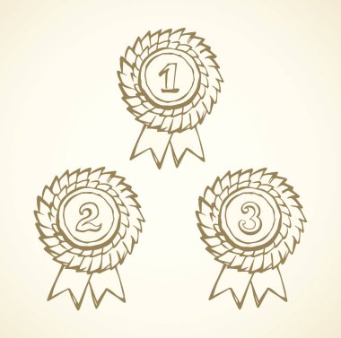 Madalya. Vektör çizim