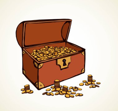 Göğüs. Vektör çizim