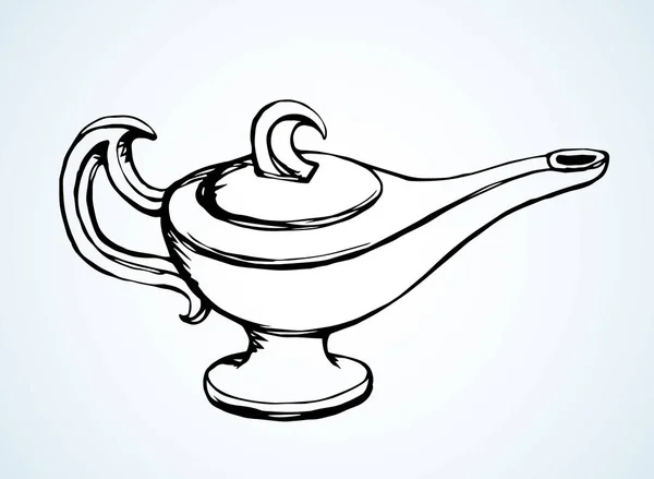 Lampe avec un scintillement. Dessin vectoriel — Image vectorielle