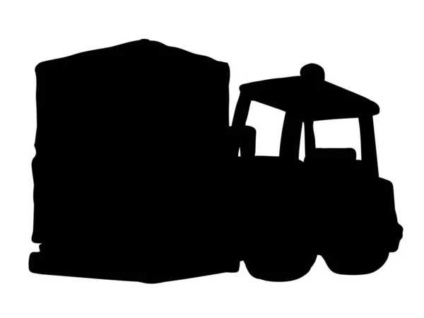 Forklift for transportation. Vector drawing — Stok Vektör