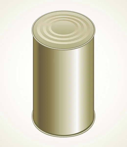 Still tin can. Vector drawing — Stock Vector