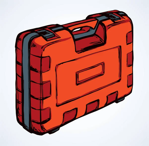 Koffer für Werkzeug. Vektorzeichnung — Stockvektor