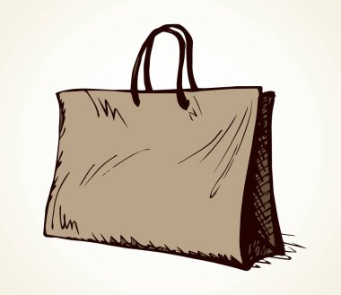 Yeni boş satır yeniden kullanımı boş kutucuk dizgisi ekle arkaplan arkaplanındaki metin boşluğuna tutun. Eskimiş resim karalama tarzında ana hatlı siyah mürekkep el çizimi halat kese kağıdı logosu amblemi tasarımı. Görüntüyü kapat