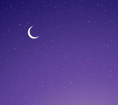 Parlak, sakin, sakin, pırıl pırıl, pırıl parlayan bir kıvılcım. Alacakaranlık, toz bulutunun alacakaranlık şeklindeki güzellik kavramı. Sevimli sanat fantastik hiç kimse gece vakti ışıltılı tasarım hilal elementi çizgi film tarzı metin çizer