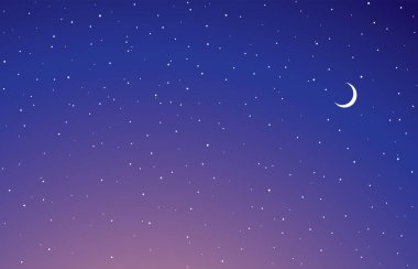 Parlak, sakin, sakin, pırıl pırıl, pırıl parlayan bir kıvılcım. Alacakaranlık, toz bulutunun alacakaranlık şeklindeki güzellik kavramı. Sevimli sanat fantastik hiç kimse gece vakti ışıltılı tasarım hilal elementi çizgi film tarzı metin çizer