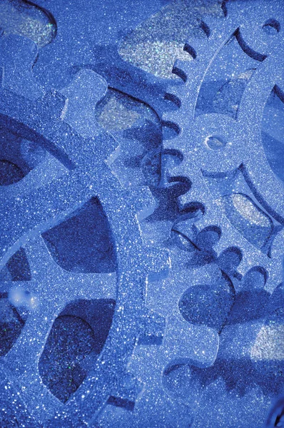 Eski Ziyafet Metali Koyu Kobalt Renk Simleri Yeni Yıl Dekorasyon — Stok fotoğraf