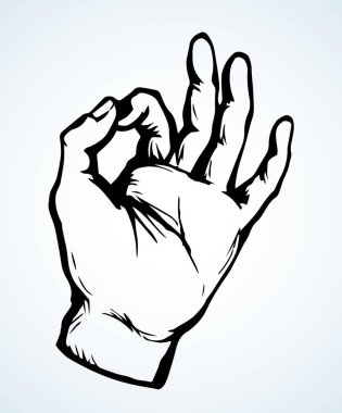 Güzel vücut, bilek yumruğu, ince indeks öğesi, beyaz kağıt metin alanı. Eskimiş sanat karalama tarzında ana hatlarıyla çizilmiş çimdik, parmak şıklatma, başparmak ve amblem tasarımı gibi. Görüntüyü kapat