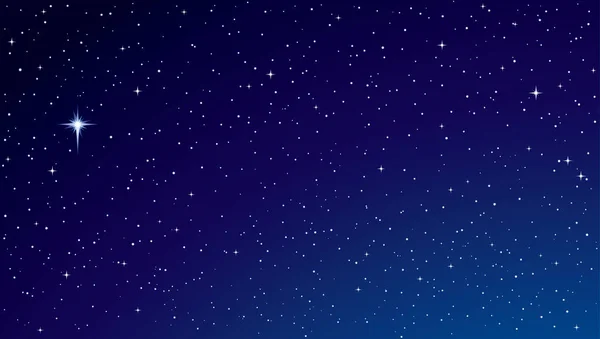 Helle Ruhige Ruhige Heitere Glitzernde Sternenfunken Funkeln Abenddämmerung Staubwolke Nacht — Stockvektor
