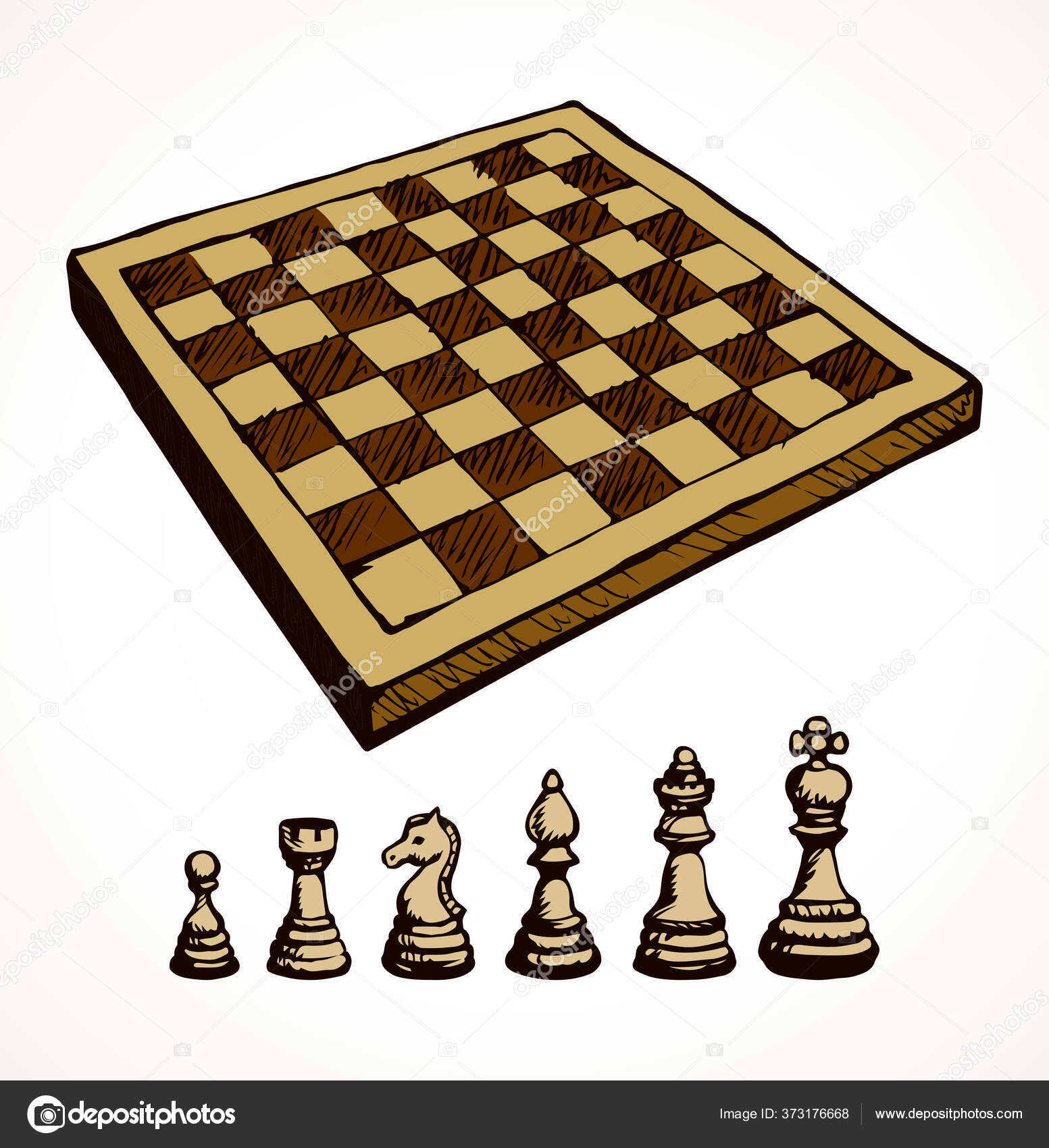 Quadro de xadrez. Desenho vetorial imagem vetorial de Marinka