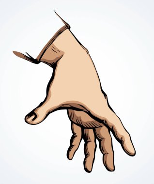 Geniş, genç bir bayanın el bileği beyaz arka plan mesaj alanına bastırıyor. Siyah mürekkep çizilmiş görünmez asistan logo piktogram amblem konseptini retro sanat karalama tarzında asmaya yardımcı olur. Görüntüyü kapat