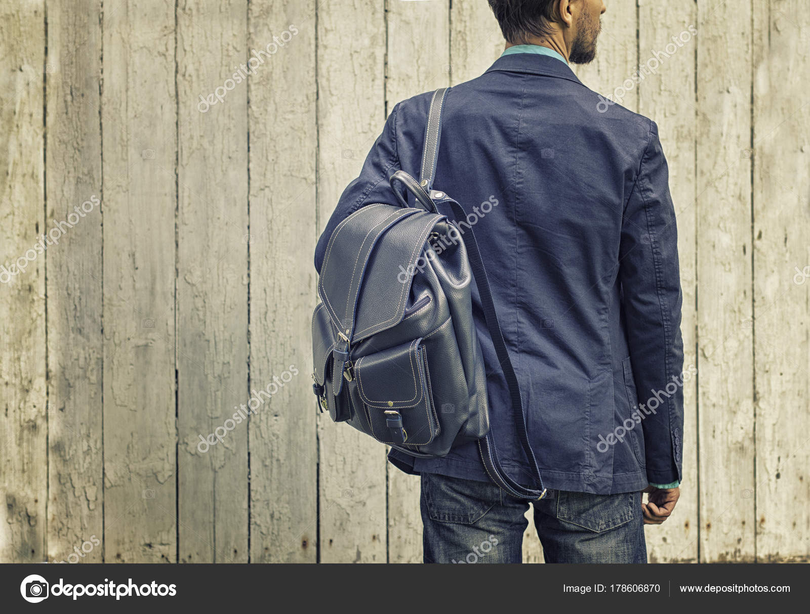 Leather Backpack With Suit | estudioespositoymiguel.com.ar