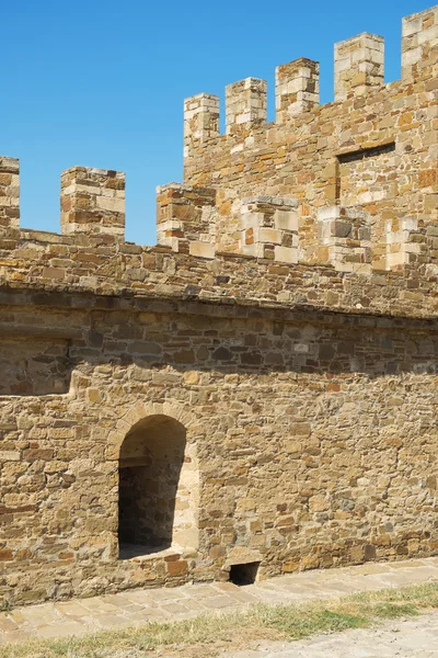 Detail of a wall of an ancient fortress — ストック写真