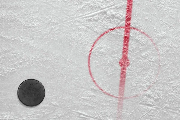 Фрагмент хоккейного катка — стоковое фото
