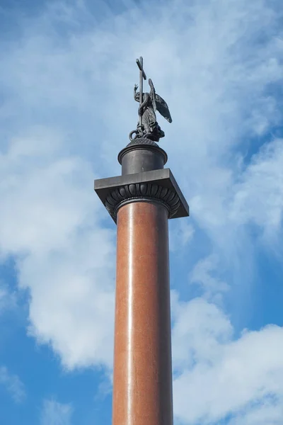 The Alexander Column in St. Petersburg — Zdjęcie stockowe