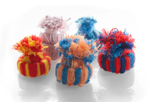 Toy crocheted hats — Stock Photo, Image