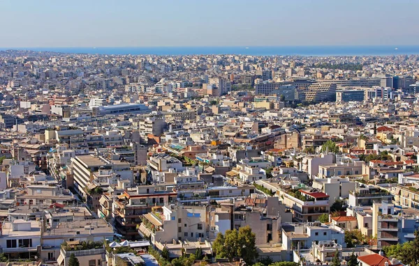 Vista de la ciudad de Atenas por la mañana en Grecia — Foto de Stock