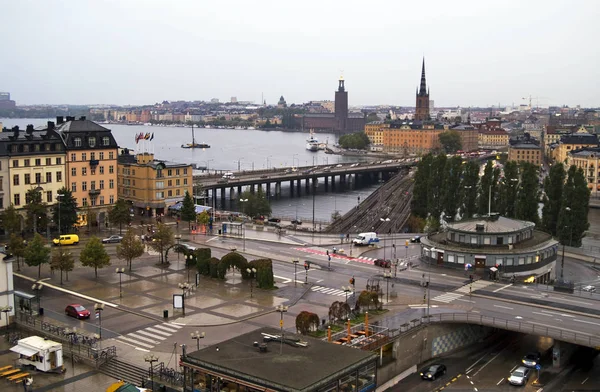 Stockholm in the raining weather, Sweden Royalty Free Stock Photos
