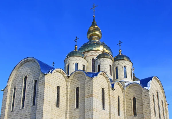 Ortodoxa kyrkan är byggd i 21 århundraden. Cherkassy, Ukraina. — Stockfoto