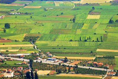 Türkiye'de tarım alanları üzerine havadan görünümü