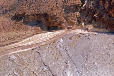 Kali Gandaki Nehri içinde Vadisi, üst Mustang Nepal uçak