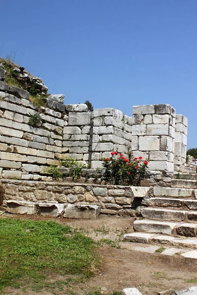Ruins of st. Johns Basilica at Ayasuluk Hill - Selcuk, Ephesus, Turkey — Stock Photo, Image