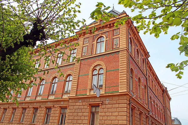 切尔诺夫策州行政当局在 Grushevsky 街，在老建筑时，切尔诺夫策，乌克兰 1 — 图库照片