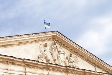 Chernihiv bölgesel müzik ve Drama sonra T. Shevchenko, Chernihiv, Ukrayna adlı tiyatro Üstten Görünüm