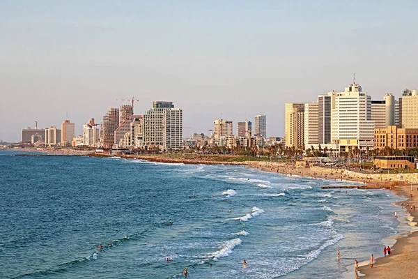 Tel Aviv, Israel. View from Jaffa on the sunset Stock Picture
