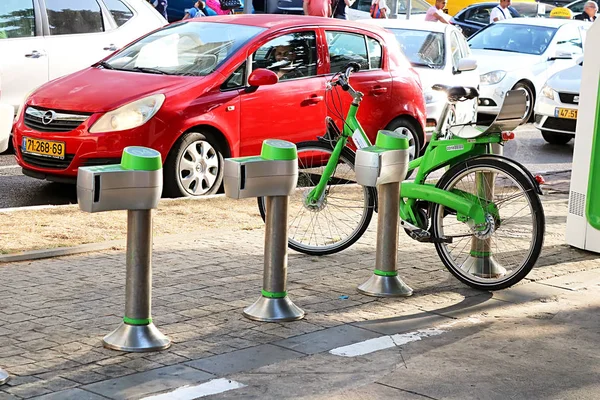 Affitto biciclette a Tel Aviv, Israele — Foto Stock