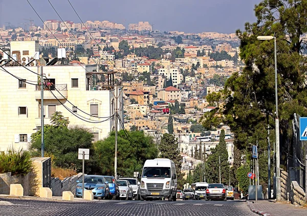 エルサレム、イスラエル共和国の道の眺め — ストック写真