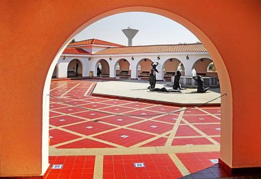 Klasik sanat, Caesarea, İsrail için Ralli Müzesi iç avlu. Ralli müzeler çağdaş Latin Amerika sanat yaşayan sanatçılar tarafından dünyanın en önemli koleksiyonu kendi