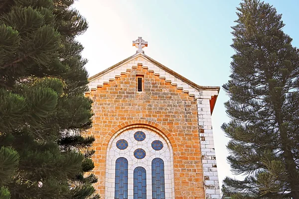 Vue du sommet du monastère trappiste de Latrun en Israël — Photo