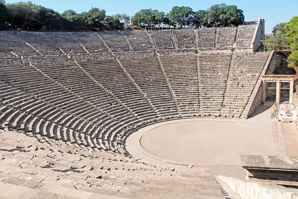 Стародавній театр Епідаврі, Греція — стокове фото