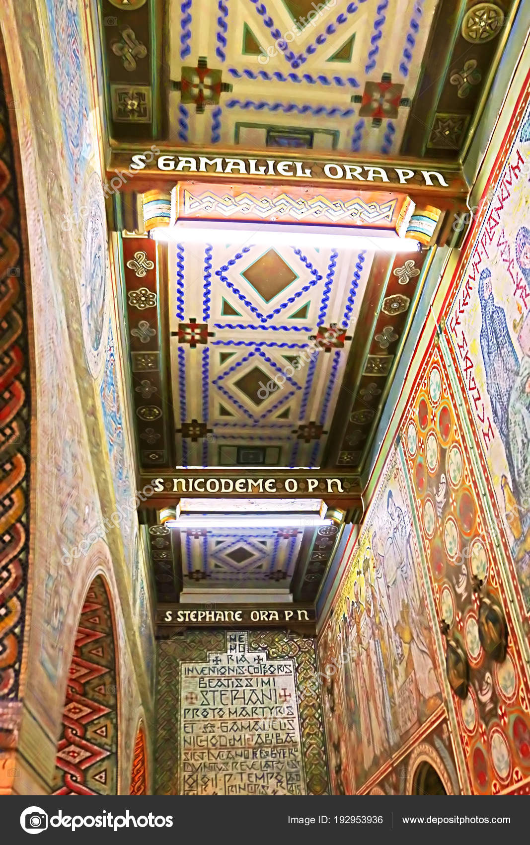 Internal Painting On Walls And Ceiling Of Church Of The First